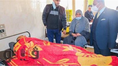 رئيس جامعة طنطا يطمئن على طلبة الدفاع الجوي بعد تعرضهم لحادث تصادم | صور