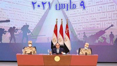 الرئيس يوجه التحية والتقدير لرجال القوات المسلحة المرابطين على كل شبر في أرض مصر.. يؤكد قوة وصلابة إرادة الدولة لاستمرار ومواصلة العمل ليل نهار من أجل تغيير الواقع والارتقاء بحياة المواطن المصري