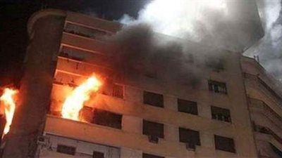 السيطرة على حريق عقار مكون من 7 طوابق بشبرا الخيمة