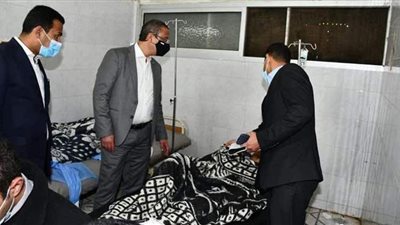 محافظ الفيوم يوجه بصرف إعانات عاجلة لمصابي حادث الطريق الغربي
