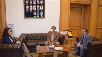 إبراهيم العربي يستقبل الملحق التجاري اللبناني لبحث سبل زيادة التعاون التجاري