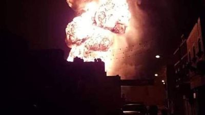 أول صور من موقع انفجار سيارة محملة بأسطوانات بوتاجاز في أسيوط