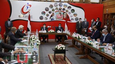 وزير التعليم العالي يفتتح أعمال تطوير مبنى الاتحاد الرياضي للجامعات