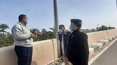 هبوط أرضي بكوبري الشيخ مبارك بكفر الشيخ | صور