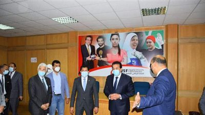 عبدالغفار وصبحي يفتتحان أعمال تطوير مبني الاتحاد الرياضي للجامعات