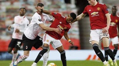 ميلان يخطف تعادل قاتل من مانشستر يونايتد 1/1 في الدوري الأوروبي