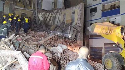 تشكيل لجنة هندسية لمعاينة العقارات المجاورة لعقار المنصورة المنهار