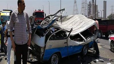 النيابة تحقق في مصرع وإصابة 3 أشخاص بحادث مروري بأوتوستراد حلوان