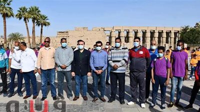 500 شاب يشاركون في ماراثون معبد الكرنك بالأقصر
