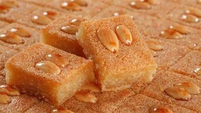 عمل البسبوسة في المنزل بطريقة فاطمة أبو حاتي