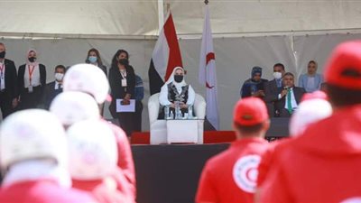 وزيرة التضامن تشهد الاصطفاف السنوي الأول للهلال الأحمر باستاد ٣٠ يونيو