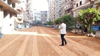 خطة ترميم ورفع كفاءة الشوارع بغرب المنصورة
