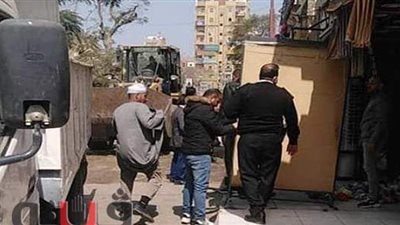 إزالة 349 حالة إشغال وتعديات على شوارع بني سويف | صور