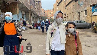 توافد الطلاب علي المدارس في أول أيام الفصل الدراسي الثاني|صور