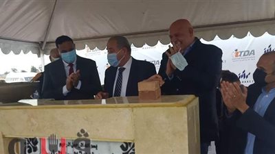 وزير التموين ومحافظ الدقهلية يضعان حجر أساس المنطقة اللوجستية بطلخا | فيديو