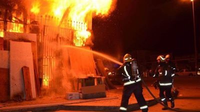 إخماد حريق اندلع داخل محول كهرباء فى فيصل بالجيزة