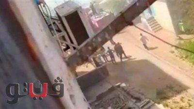 إخماد حريق بقطار قصب في الأقصر