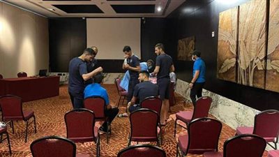 بعثة بيراميدز تجري مسحة كورونا استعدادا لنومونجو |صور