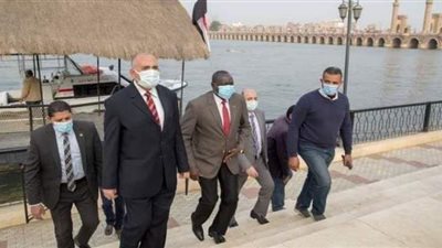 وزير الري يستقبل نظيره بجنوب السودان في القناطر الخيرية