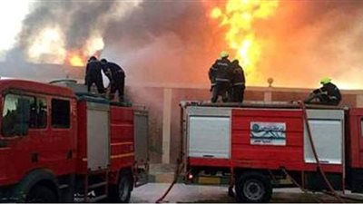 إخماد حريق داخل مبنى حي التبين