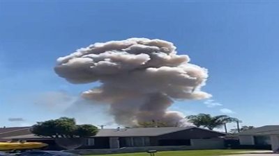 دمر نوافذ منازل وأحدث حالة رعب.. انفجار قوي يهز كاليفورنيا | فيديو