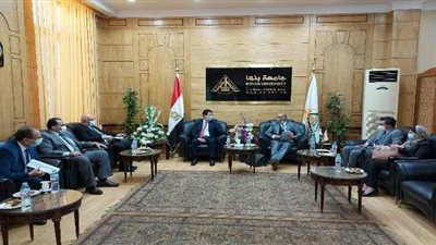جامعة بنها تستقبل الزيارة السنوية لفريق التقييم لنظام الجودة الإدارية