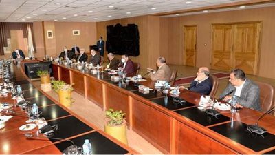 رئيس جامعة المنصورة يلتقى أعضاء البرلمان لبحث الخدمات الطبية المقدمة للمواطنين| صور