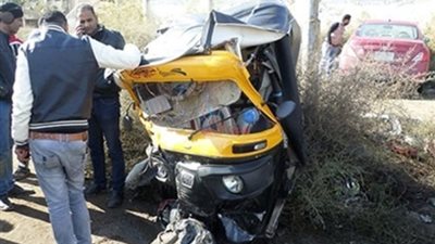 إصابة 6 أشخاص في انقلاب «توك توك» بالطود شرق الأقصر