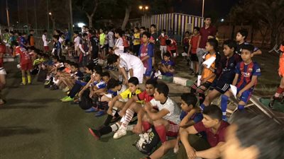 إقبال كبير في اختبارات الناشئين بالمقاولون (صور)