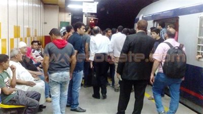 توقف الخط الأول من المترو بمحطة سعد زغلول