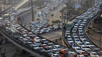 شلل مروري بالطرق الرئيسية في القاهرة