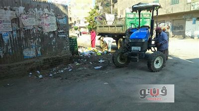 استمرار حملات النظافة بفاقوس في الشرقية ثالث أيام العيد