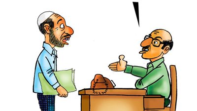 رشوة الموظفين في الصيام بكاريكاتير «فيتو»