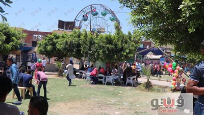 بالصور.. الآلاف يتوافدون على الحدائق والمتنزهات بكفرالشيخ