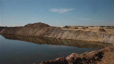 الرى تبدأ توسعة بركة صرف زراعى على مساحة 55 فدان بالوادى الجديد