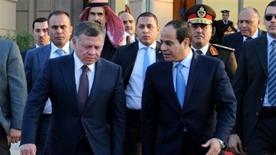 قمة «مصرية - أردنية» في القاهرة اليوم.. السيسي وملك الأردن يبحثان تعزيز العلاقات في مختلف المجالات.. يناقشان مواجهة التحديات وحل القضية الفلسطينية.. وأزمات المنطقة «على طاولة الحوار