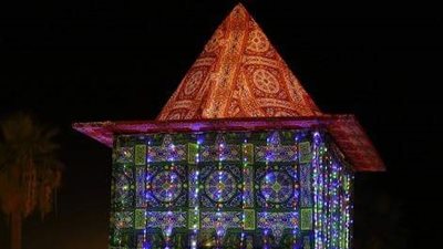 تصميم أكبر فانوس رمضاني بالأقصر (صور)