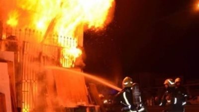 انتداب المعمل الجنائي في حريق مدرسة عمرو بن العاص بفيصل