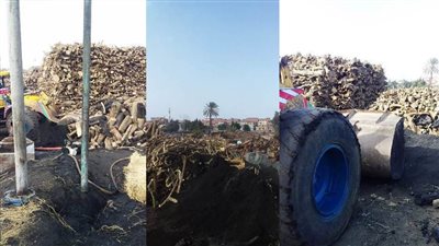 إزالة 70 مكمورة فحم مخالفة في الشرقية (صور)