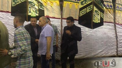 بالصور.. السبكي والليثى في عزاء والدة سعد الصغير بشبرا الخيمة