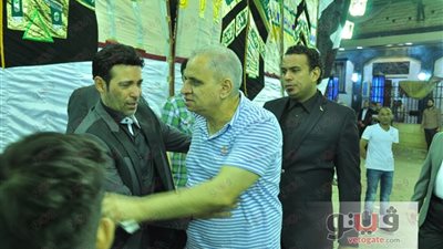 بالصور.. نجوم الفن في عزاء والدة سعد الصغير