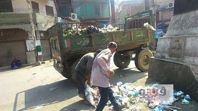 حملة نظافة وتجميل بشوارع وميادين فاقوس في الشرقية