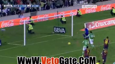 بالفيديو.. خورخي مولينا يحرز هدف ريال بيتس الوحيد في برشلونة