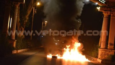 بالصور.. عناصر «الإرهابية» يقطعون طريق نبروة بالدقهلية