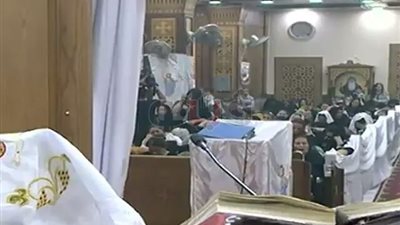 الأنبا مكاريوس يترأس قداس شهداء دير الأنبا صموئيل بالمنيا