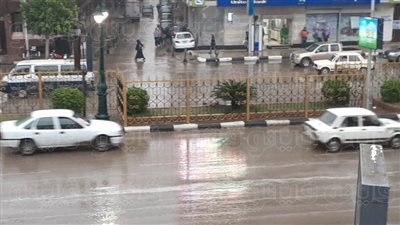 هطول أمطار غزيرة على مدن الغربية (صور)