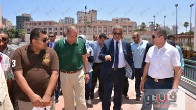 بالصور.. وزير الرياضة يتفقد منشآت الاتحاد السكندري