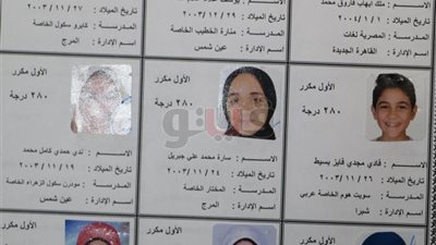 أسماء أوائل الشهادة الإعدادية في القاهرة