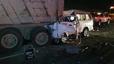 مصرع شاب صدمه حفار على الطريق الزراعي في بني سويف