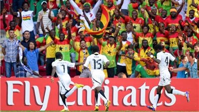 مشجعو غانا يبدءون العد التنازلى لمباراة العودة مع مصر